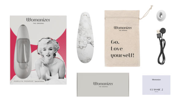 WMZ Classic 2 Marilyn Monroe White Marble Flatlay 2