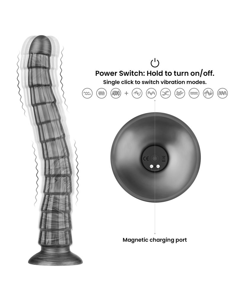 10146 08 Lovetoy 14,5" King Sized Vibrating Vibrax Slider – Bild 5