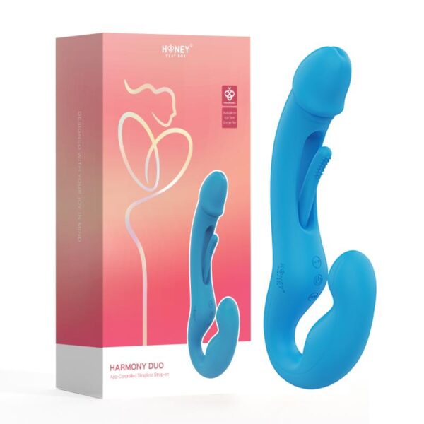 Honey Play Box Harmony Duo Strapless Strap-On Blue – Bild 6