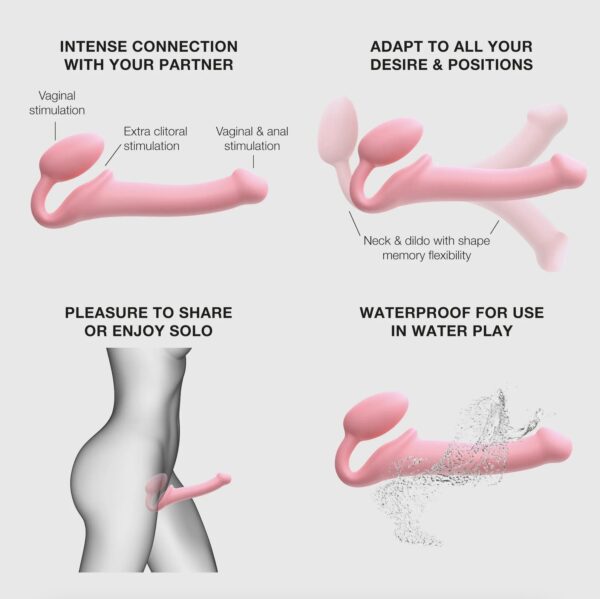 Strap-On-Me Semi Realistic Bendable Pink (S) – Bild 3