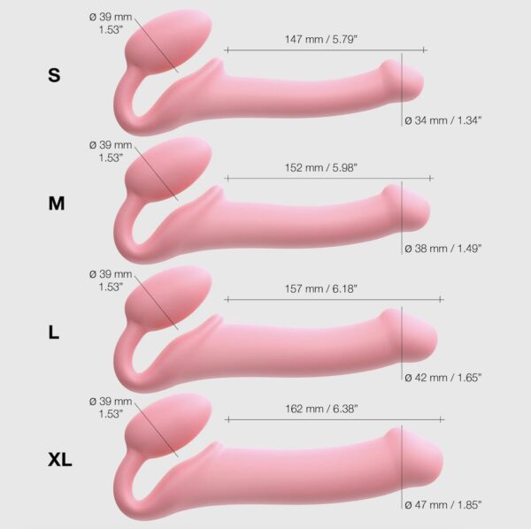 Strap-On-Me Semi Realistic Bendable Pink (S) – Bild 4