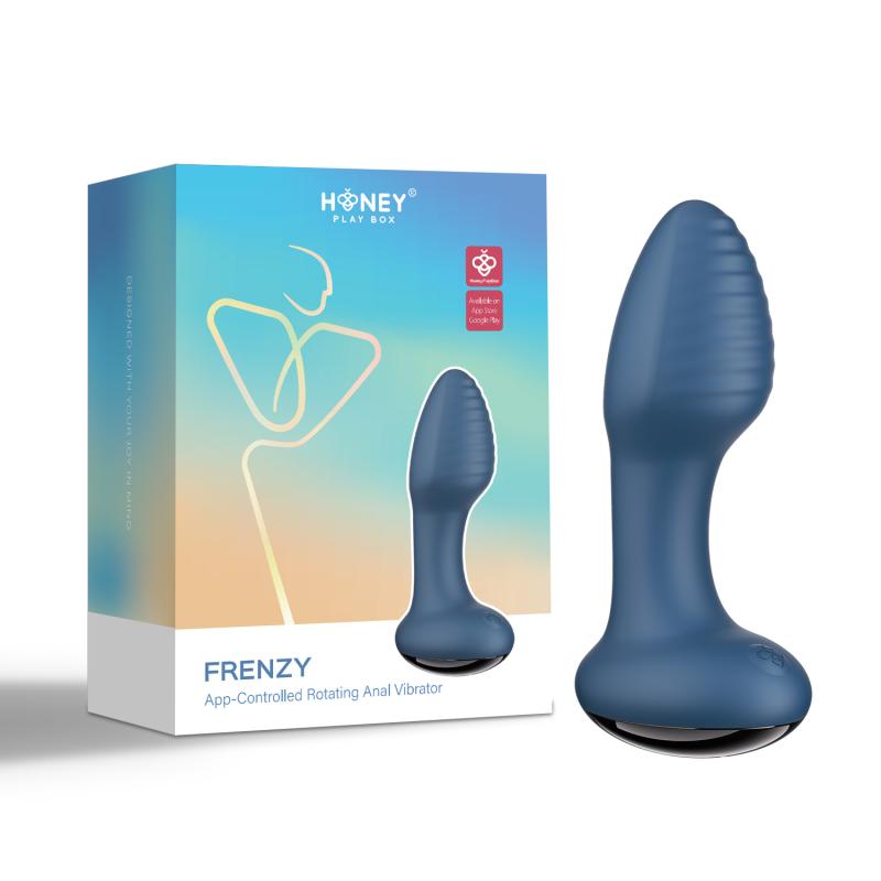 e35626 Honey Play Box Frenzy Rotating Anal Vibrator Blue – Bild 6