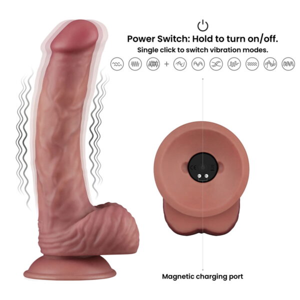 Lovetoy Power Cock 23 cm Vibrating Dual Density – Bild 8
