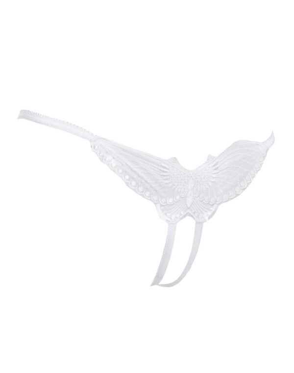 Amorable by Rimba String mit Schmetterlingsmotiv Weiss Einheitsgrösse – Bild 3