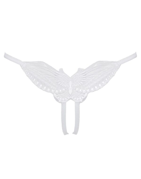 Amorable by Rimba String mit Schmetterlingsmotiv Weiss Einheitsgrösse – Bild 4