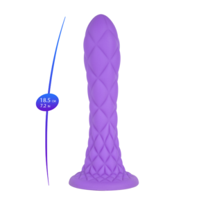 240732 DREAMY PURPLE 1500X15000 4 CEST0731134411 neue erotik artikel Silexd Dreamy Dildo Fantasy Flüssigsilikon Thermoreaktiv Violett 18,5 cm