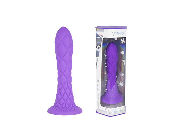 250801052721 Silexd Dreamy Dildo Fantasy Flüssigsilikon Thermoreaktiv Violett 18,5 cm – Bild 7