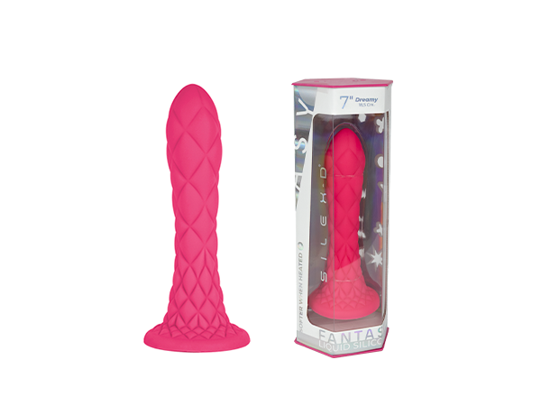 250801052933 Silexd Dreamy Dildo Fantasy Flüssigsilikon Thermoreaktiv Fuchsia 18,5 cm – Bild 7