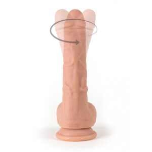 0 32 neue erotik artikel Virgite Realistischer Vibrator Und Rotator „R10“ 21cm Mit Fernbedienung