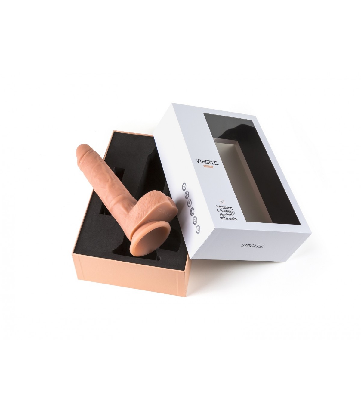 1 24 Virgite Realistischer Vibrator Und Rotator "R10" 21cm Mit Fernbedienung – Bild 5