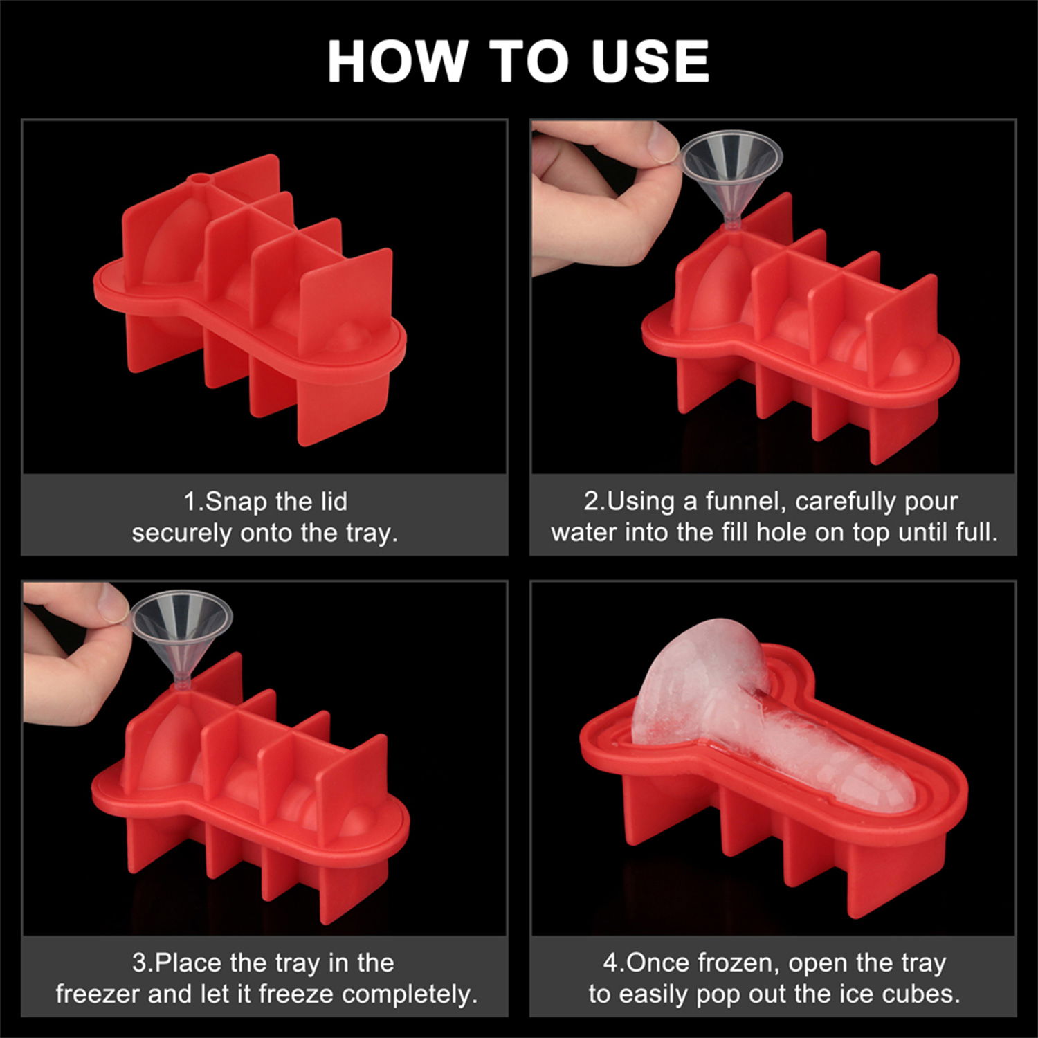 10162 06 Lovetoy Silikon Eiswürfelform Mini Penis – Bild 5