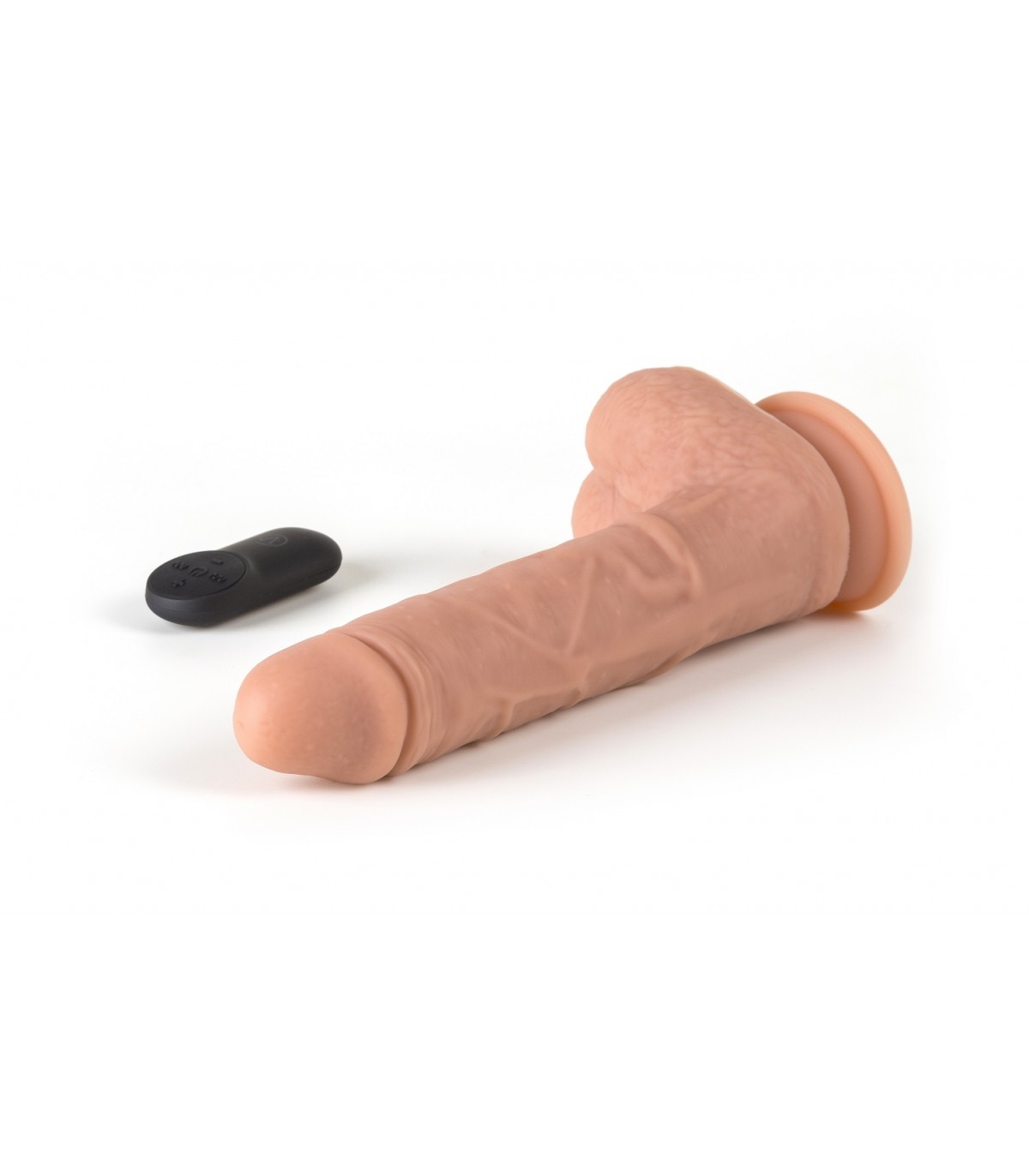 2 11 Virgite Realistischer Vibrator Und Rotator "R10" 21cm Mit Fernbedienung – Bild 2