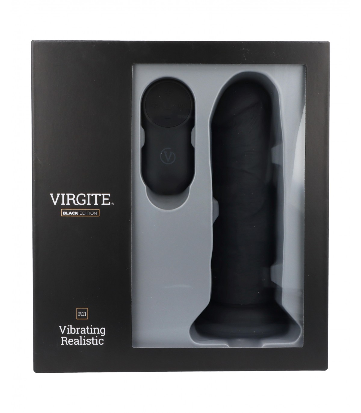 2 7 Virgite Realistic Vibrator R11 Black Edition – Bild 3