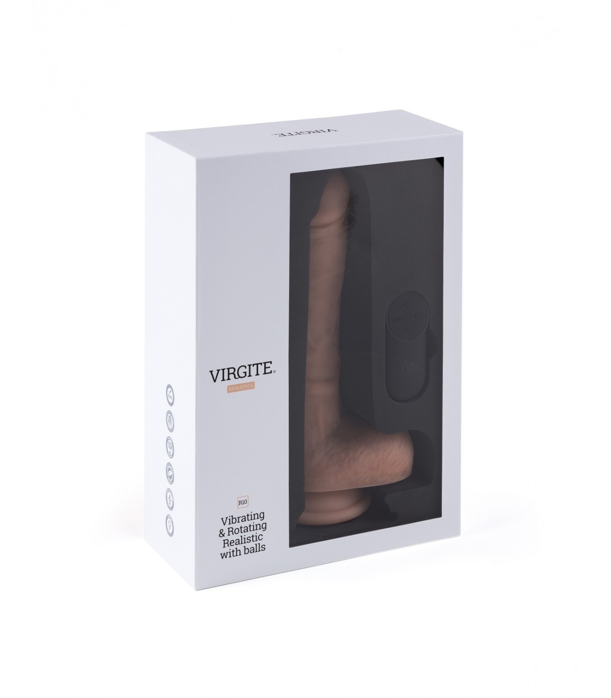 5 2 Virgite Realistischer Vibrator Und Rotator "R10" 21cm Mit Fernbedienung – Bild 6