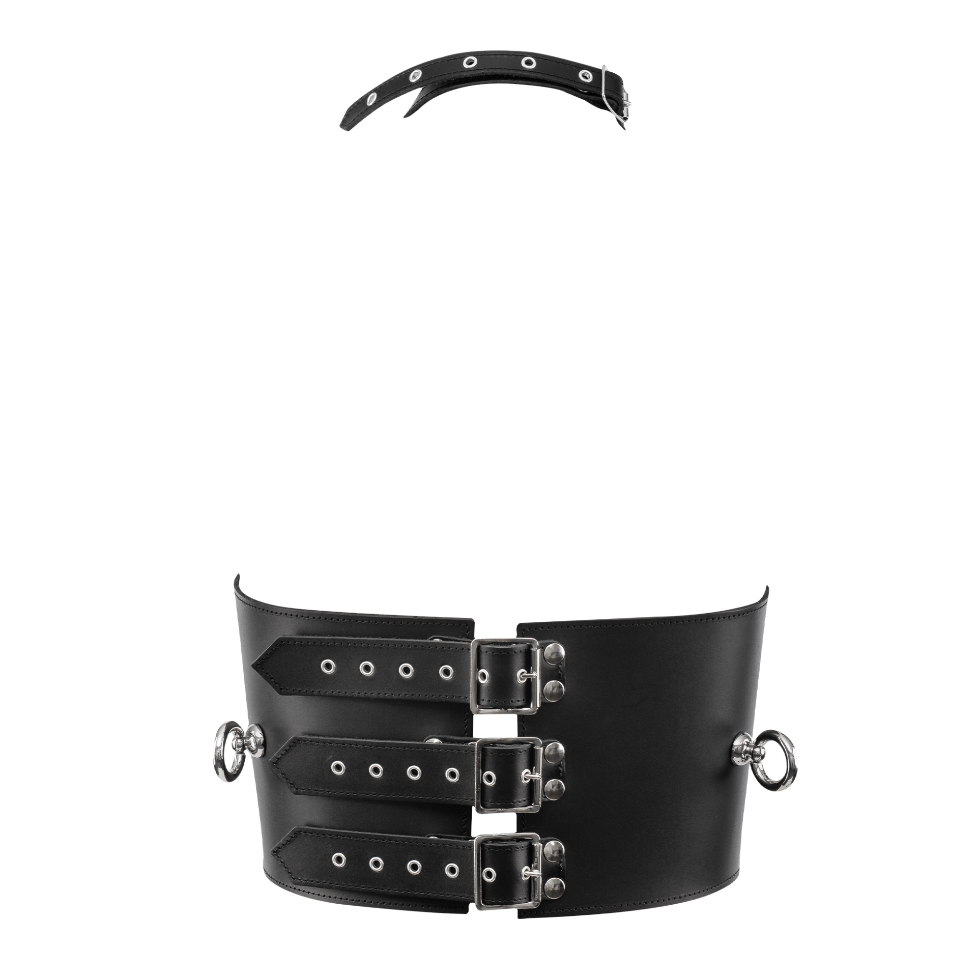 8283 05 Rimba Leder-Bustier mit Ketten – Bild 4