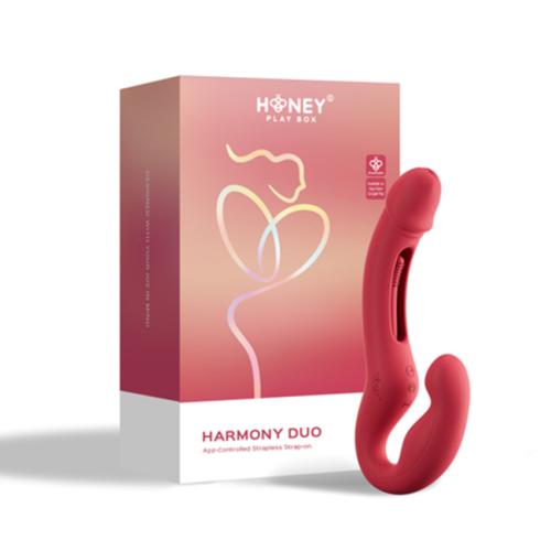 116913 red Honey Play Box Appgesteuerter Paarvibrator ohne Gurt Rot – Bild 6