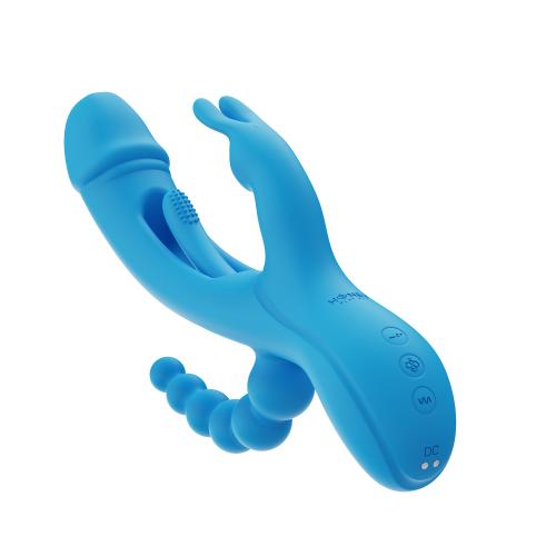 116915 blue 6 Honey Play Box Trilux Rabbit Vibrator Blue – Bild 3