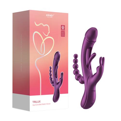 116915 purple Honey Play Box Trilux Rabbit Vibrator Violett – Bild 6