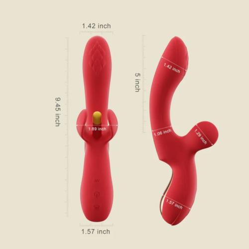 121192 red 3 Honey Play Box Fortexa Klopfender A-Spot Vibrator Rot – Bild 3