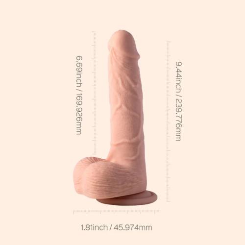 121195 beige 2 Honey Play Box Kenzo Stoß-Dildo mit Saugnapf – Bild 3