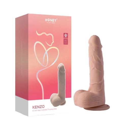 121195 beige 7 Honey Play Box Kenzo Stoß-Dildo mit Saugnapf