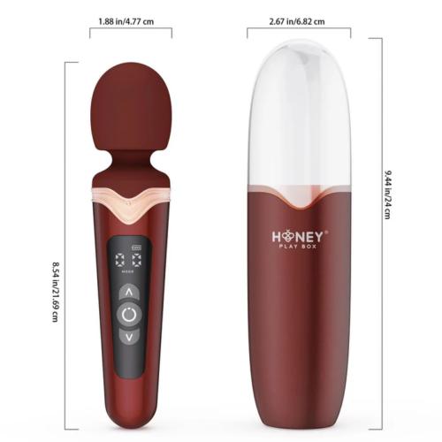 121200 red 2 Honey Play Box Stormi Heiz-Wandvibrator Rot – Bild 8