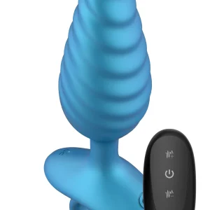 Playhouse Ribbed Anal Plug Vibrating