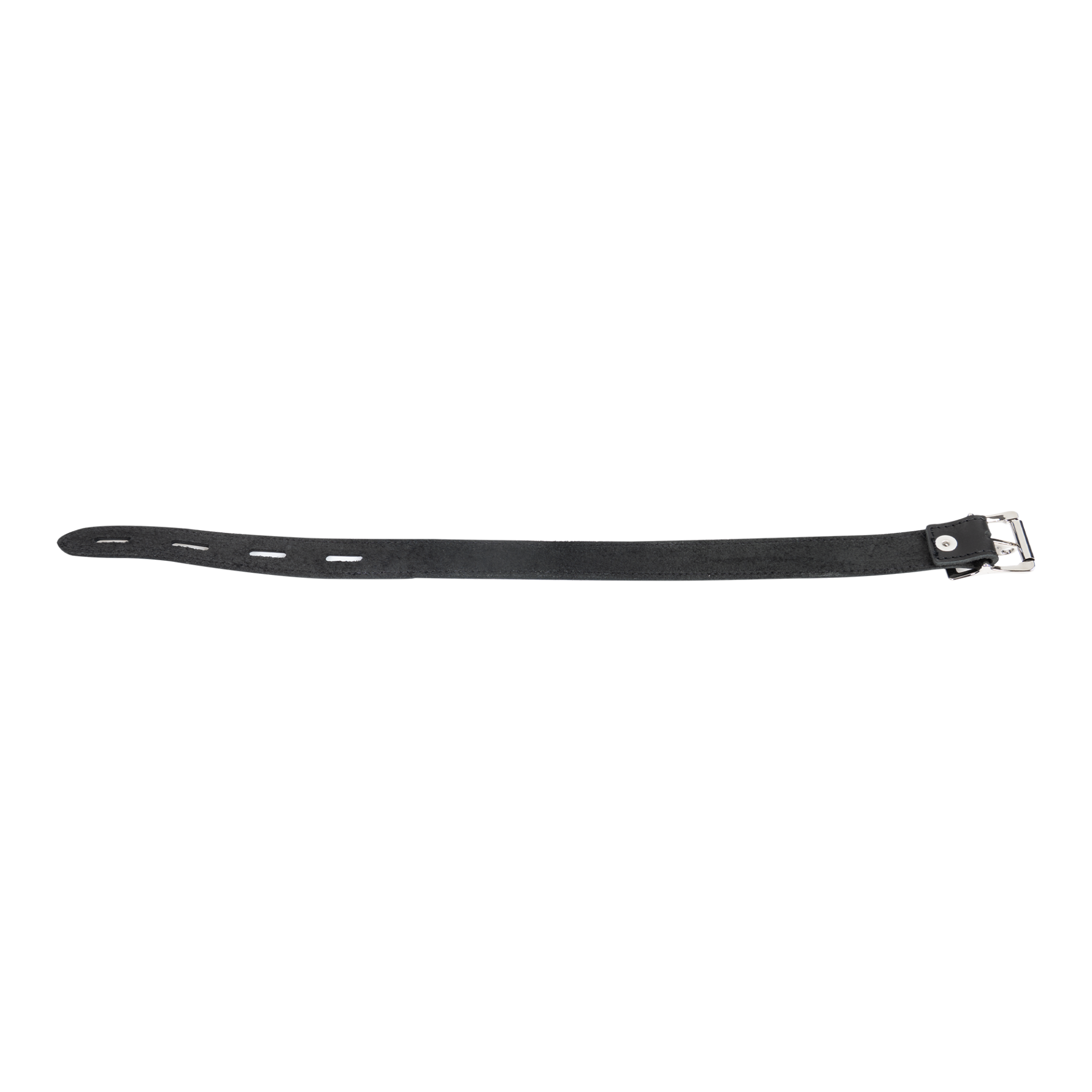 8226 05 Rimba Lederhalsband mit Vorhängeschloss – Schwarz – Bild 4