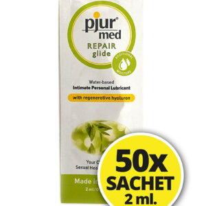 Pjur Med Repair Glide – Gleitmittel auf Wasserbasis – 50 Sachets à 2 ml