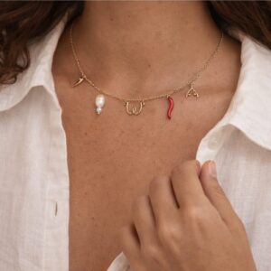 Womanizer Gold Charm Necklace