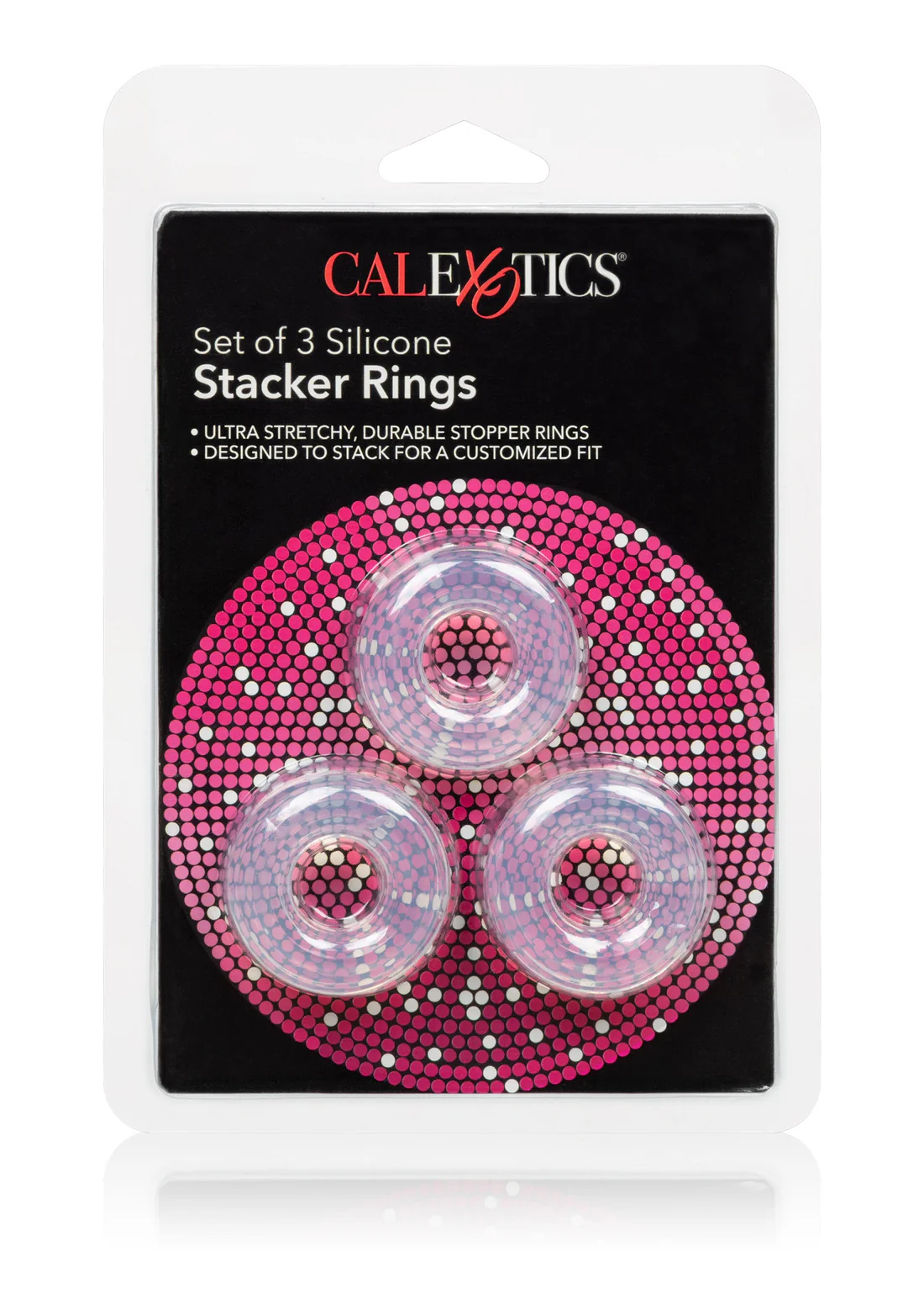 12762 CLEAR 02 CalExotics 3 Stacker Rings 2 cm – Bild 2