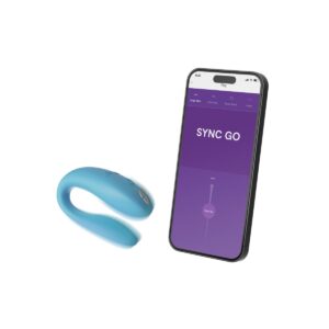 We-Vibe Sync Go Remote Control Rechargeable Clitoral and G-Spot Vibrator (Blue)