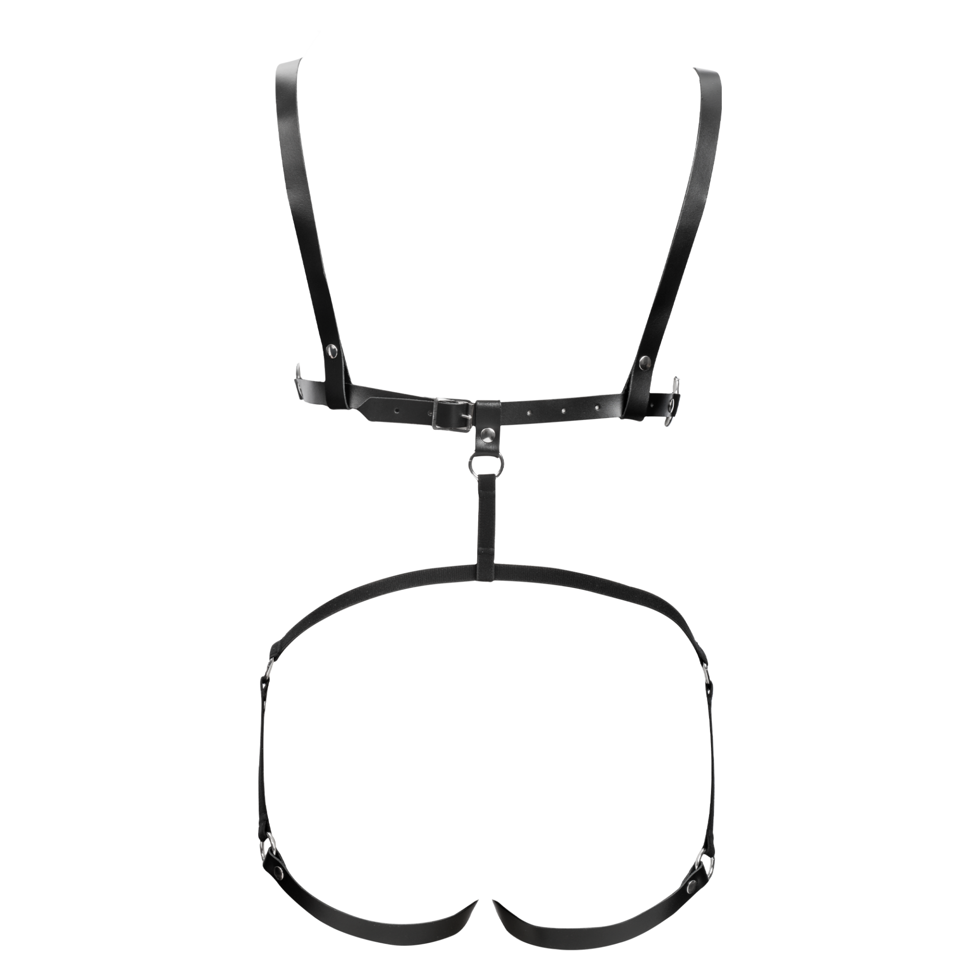 8251 06 Rimba Leder-Körperharnisch – Schwarz – Bild 4