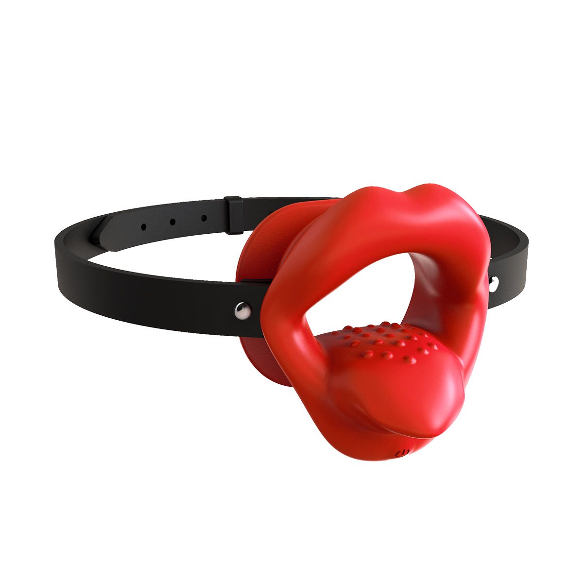 vibrating mouth gag silicone lips tongue opr 390004 1