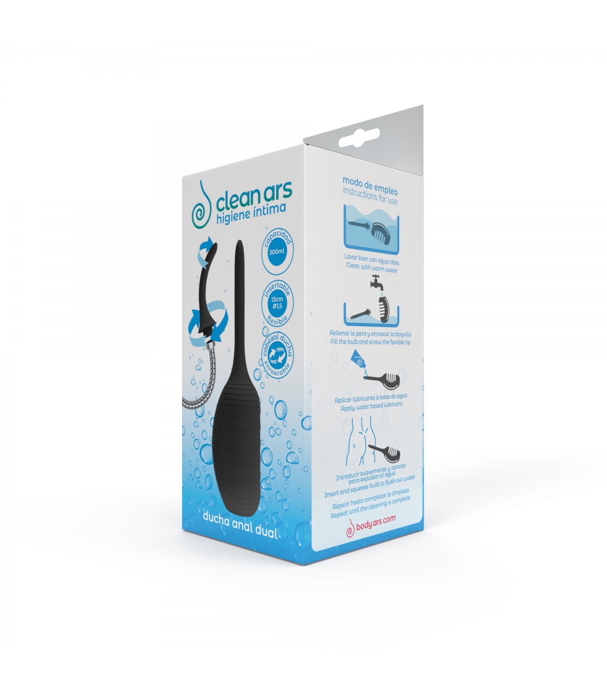 6 1 Body Ars Dual Fit Analdusche (300 ml) – Bild 4